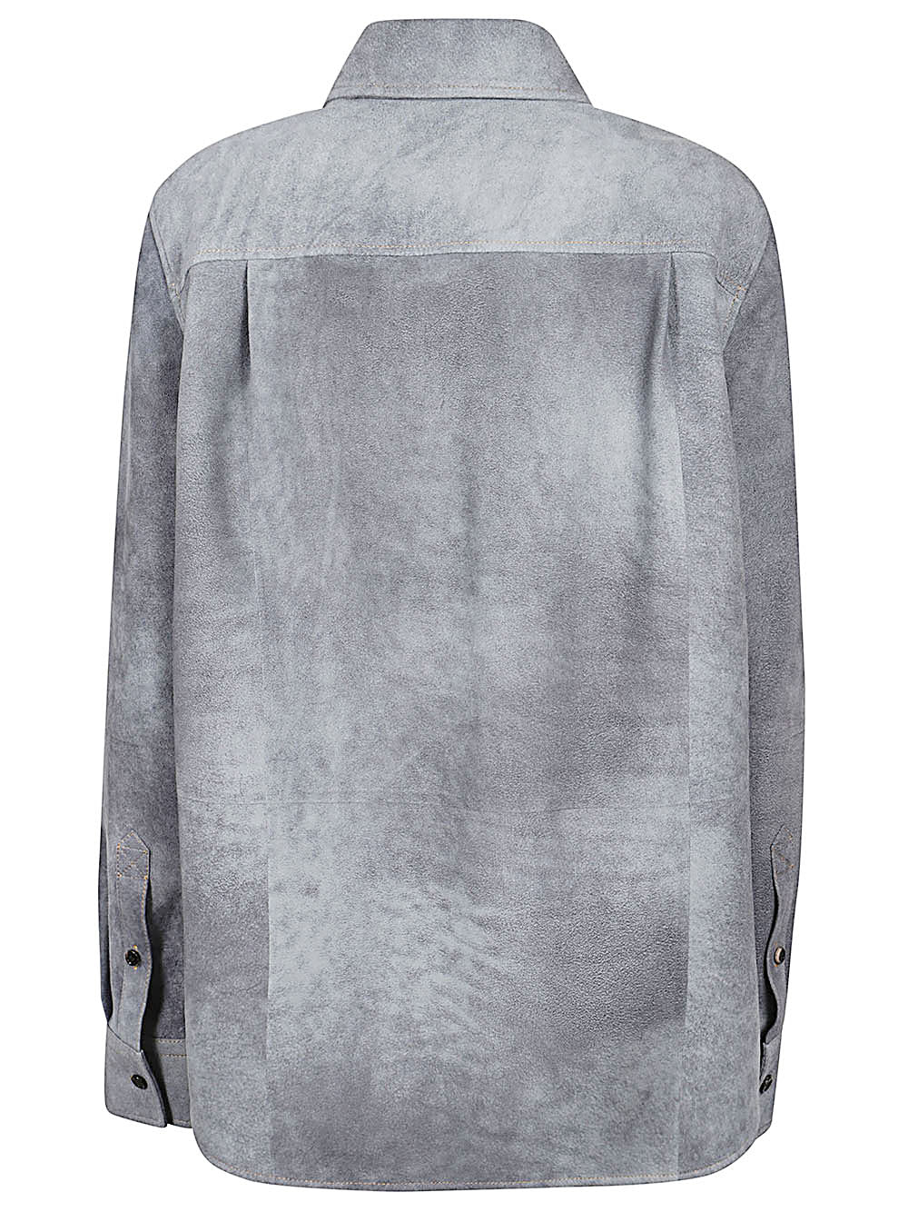 Bottega Veneta Women Suede Leather Shirt BOTTEGA VENETA