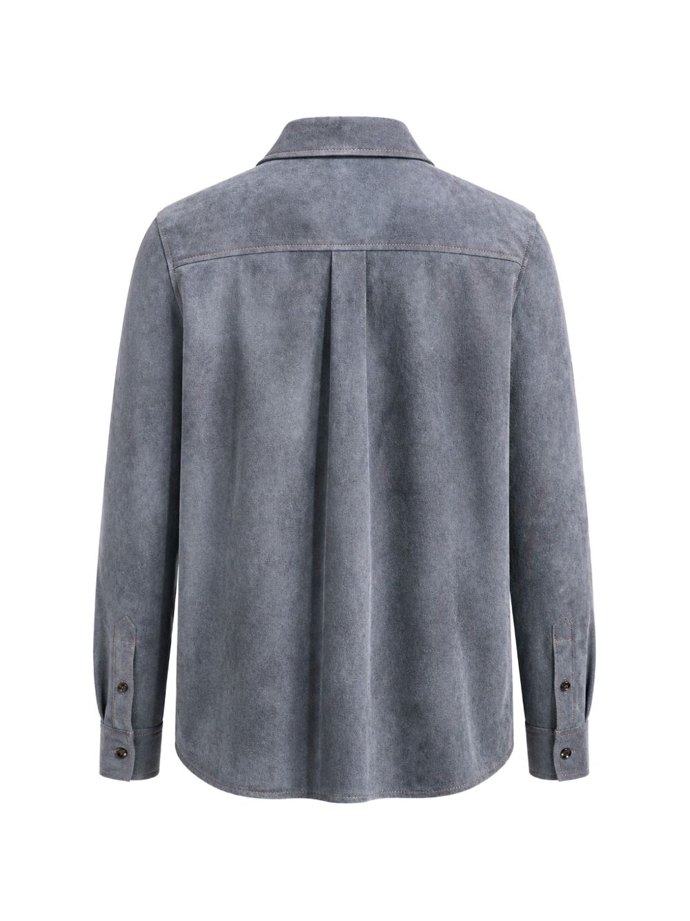 Bottega Veneta Women Suede Leather Shirt BOTTEGA VENETA