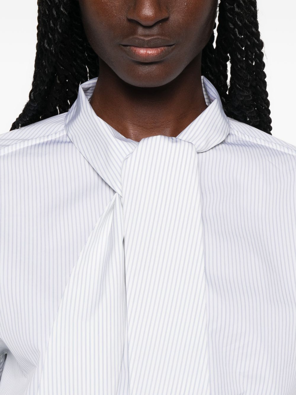 Bottega Veneta Women Striped Cotton Shirt BOTTEGA VENETA