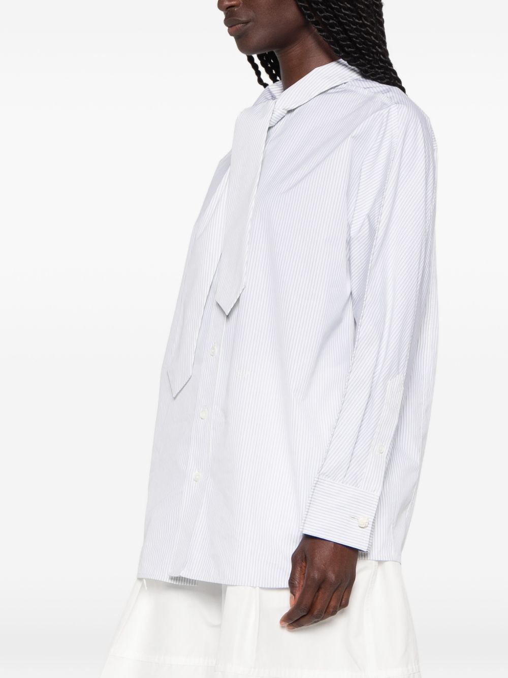Bottega Veneta Women Striped Cotton Shirt BOTTEGA VENETA