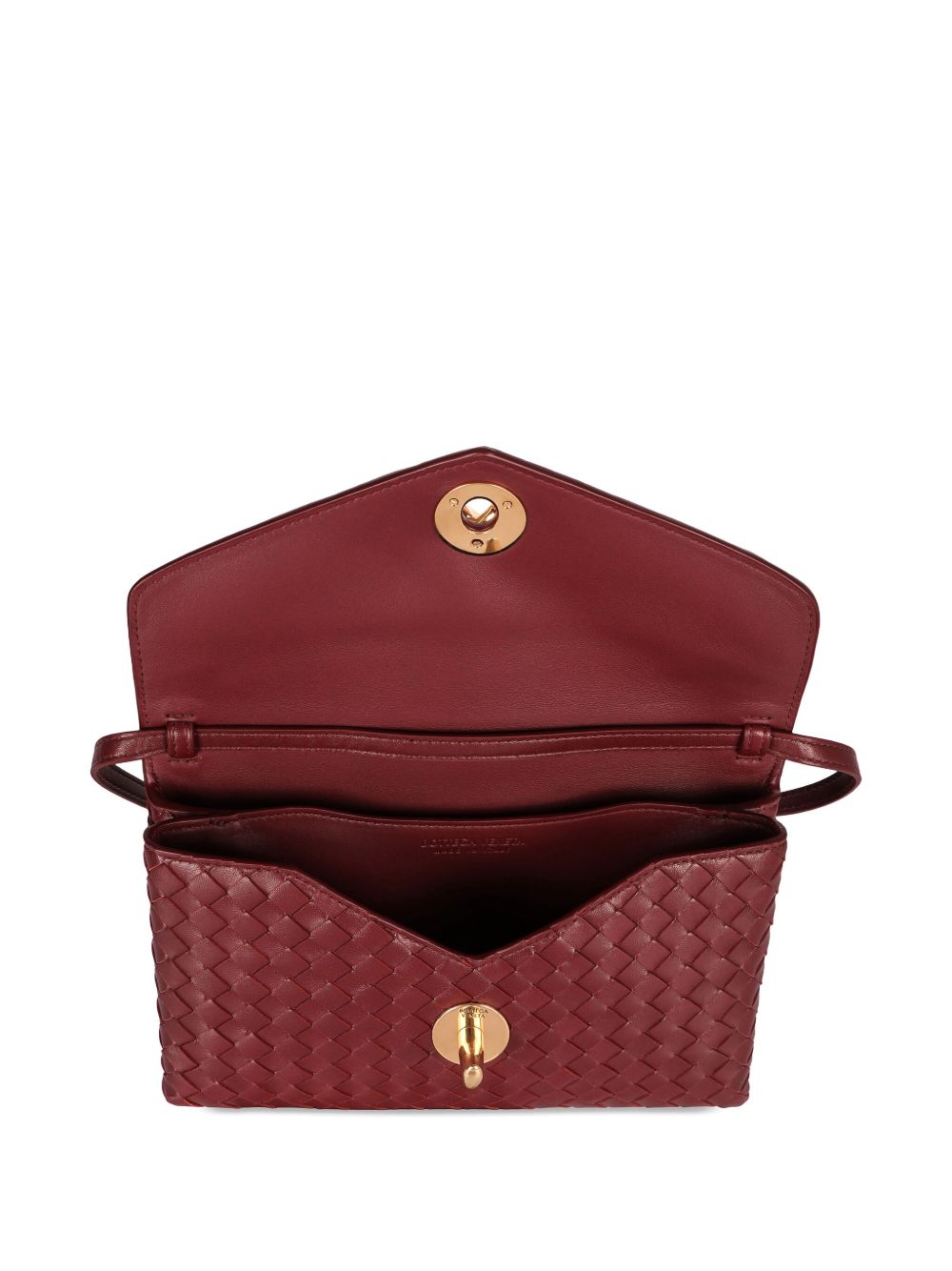 Bottega Veneta Women Knot Lock Leather Clutch BOTTEGA VENETA