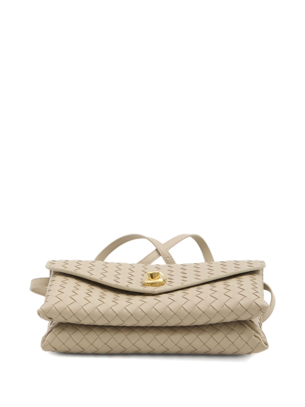 Bottega Veneta Women Knot Lock Leather Clutch BOTTEGA VENETA