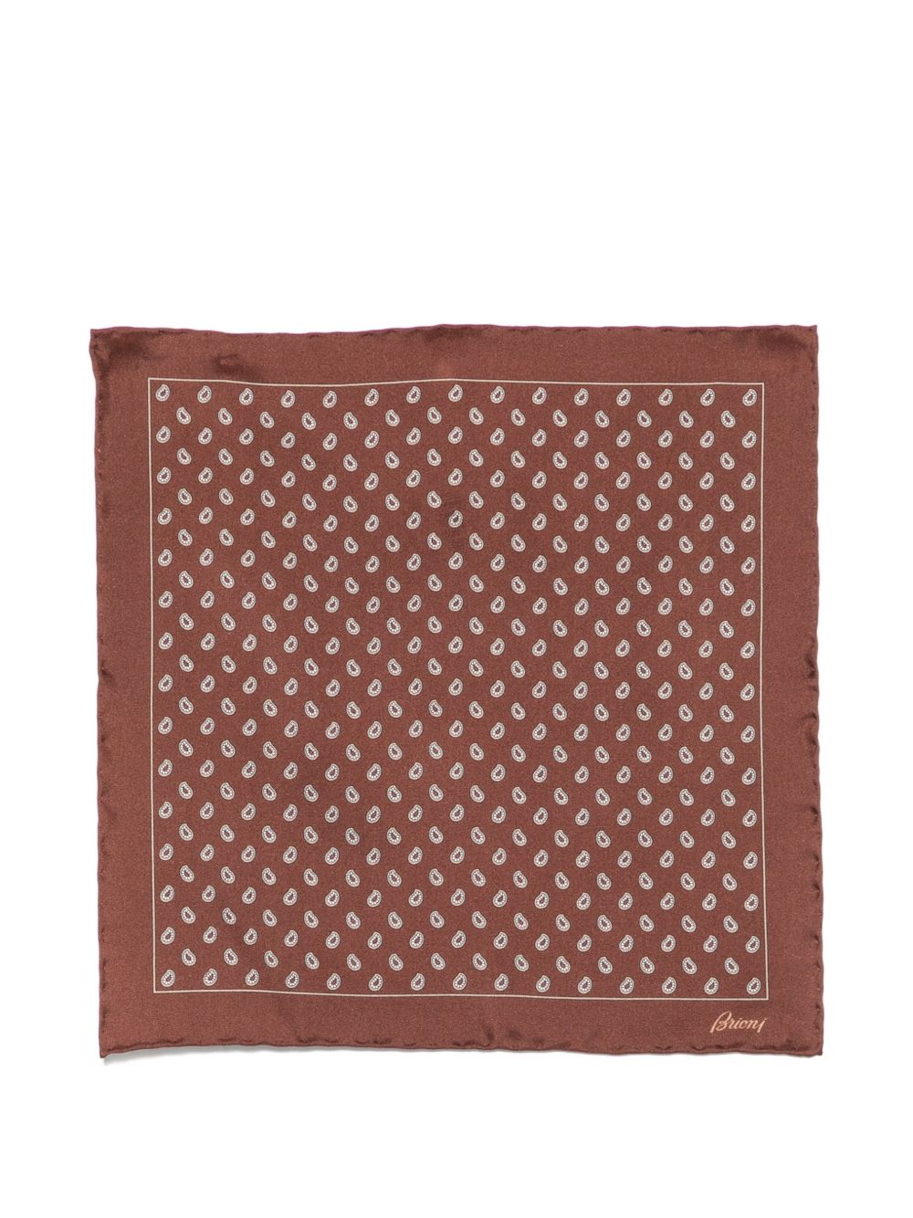 Brioni Men Pritned Silk Foulard BRIONI