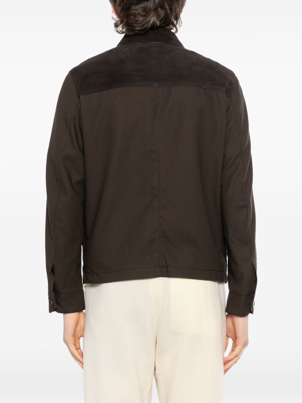 Brioni Men Suede Leather Jacket BRIONI