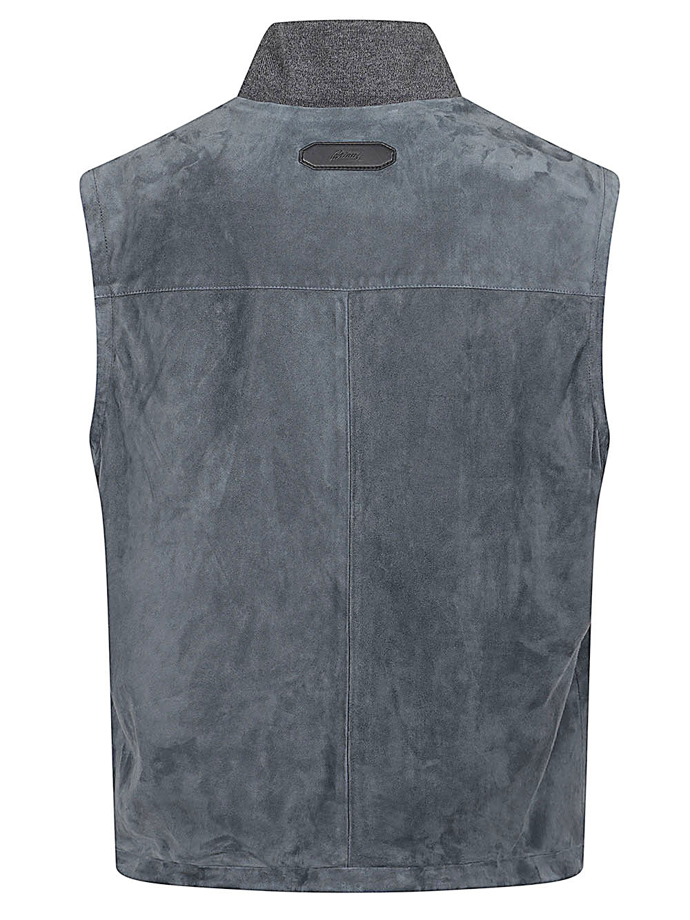 Brioni Men Suede Leather Padded Vest BRIONI