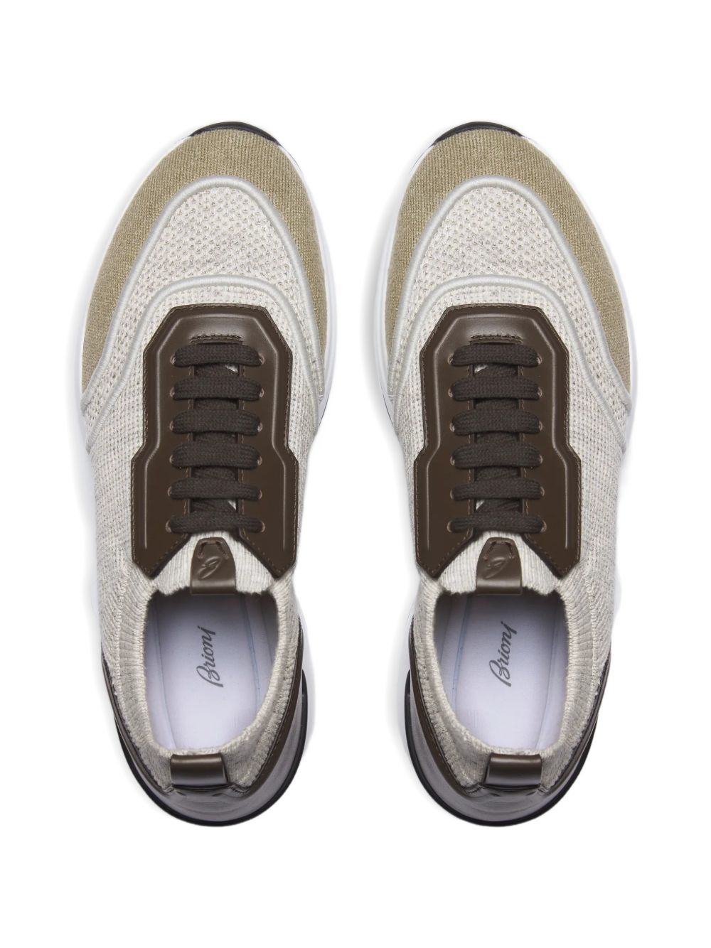 Brioni Men Cotton And Linen Blend Sneakers BRIONI