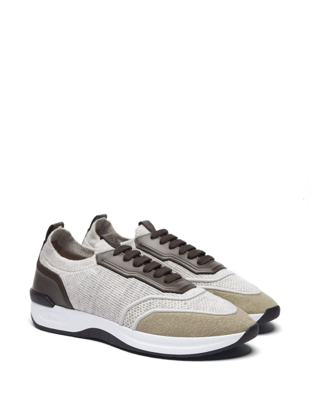 Brioni Men Cotton And Linen Blend Sneakers BRIONI