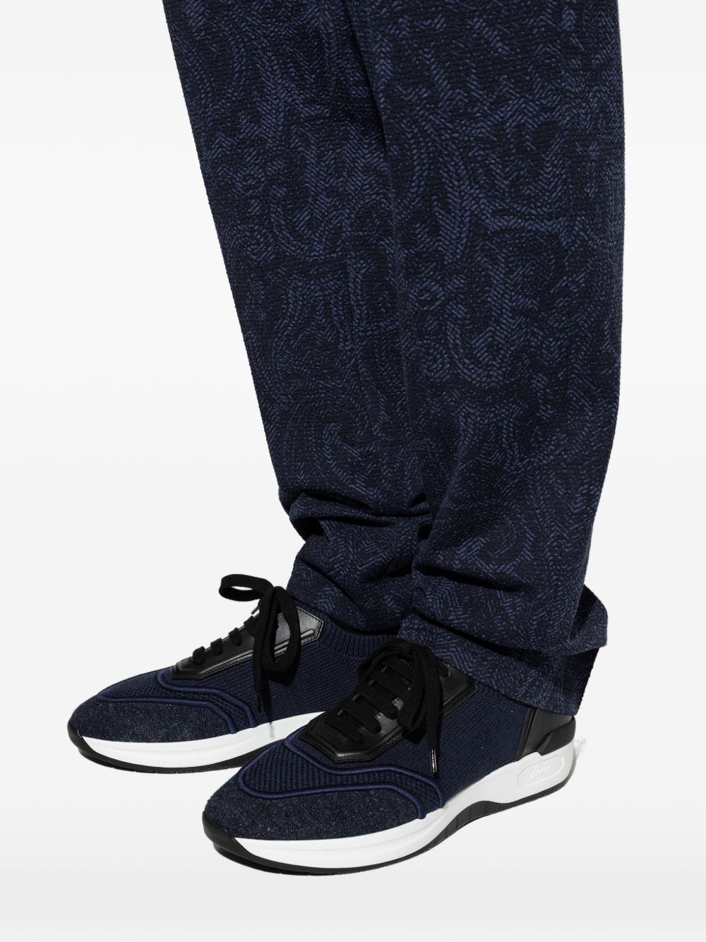 Brioni Men Cotton And Linen Blend Sneakers BRIONI