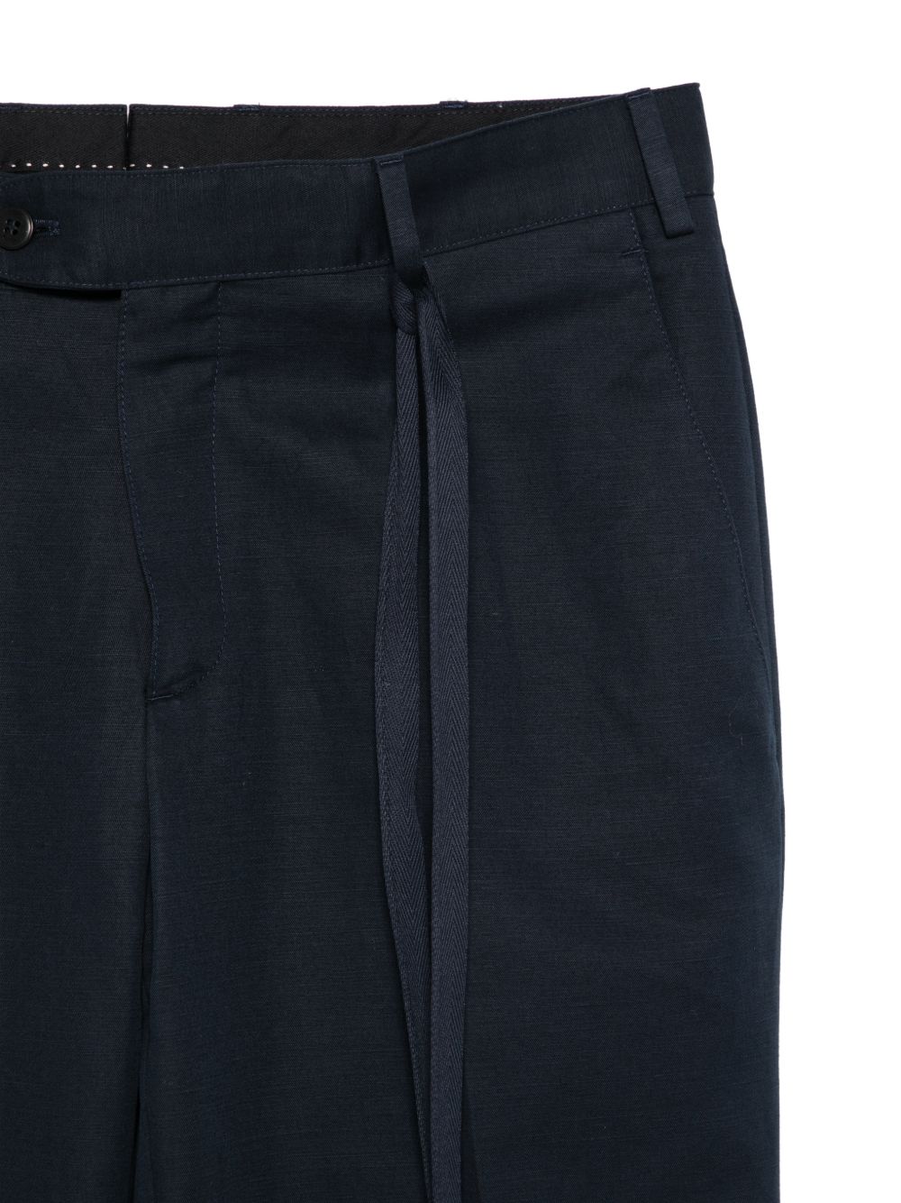 Brioni Men Pienza Cotton And Linen Trousers BRIONI