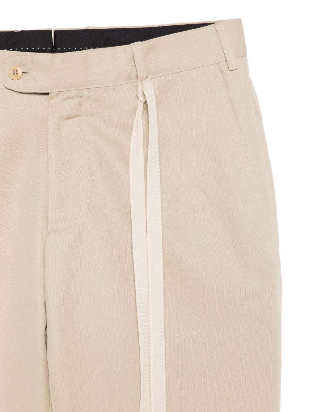 Brioni Men Pienza Cotton And Linen Trousers BRIONI