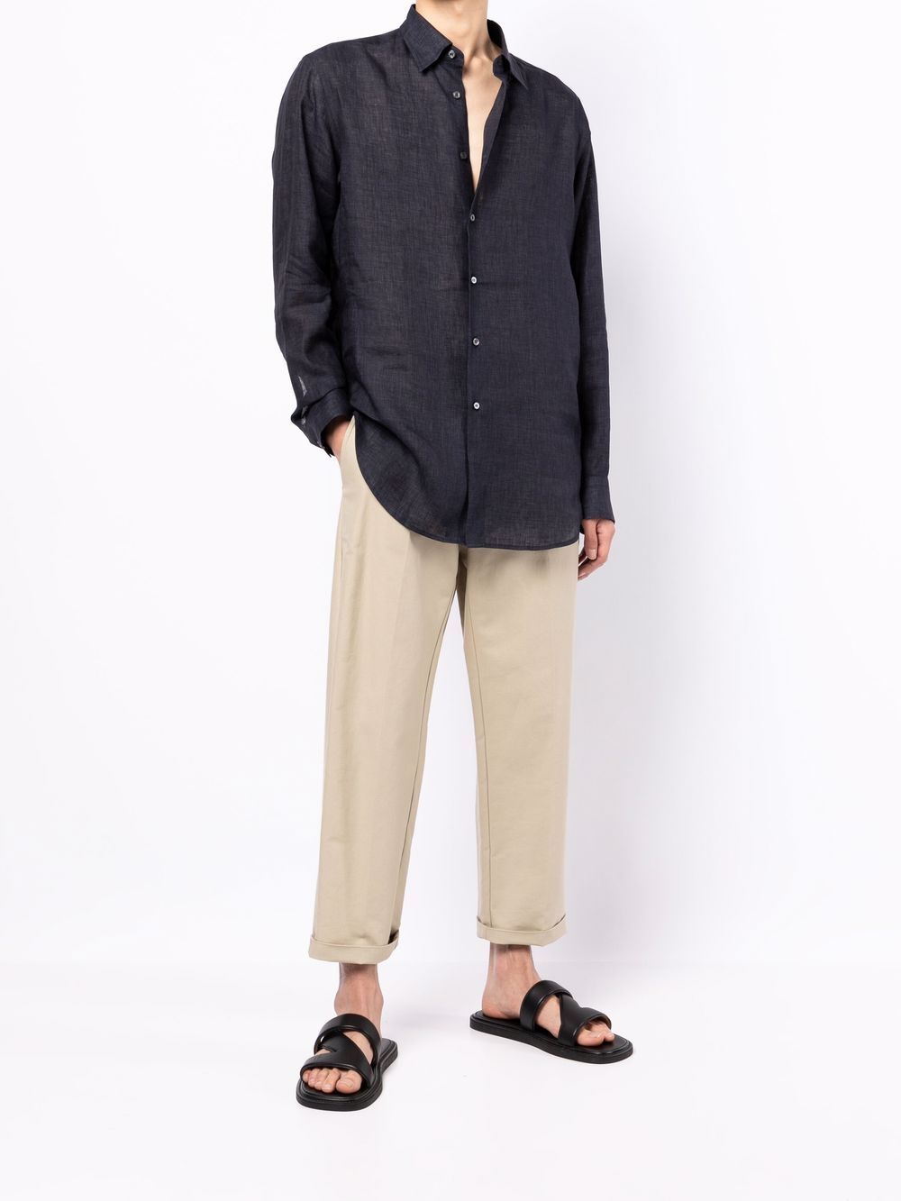 Brioni Men Linen Shirt BRIONI