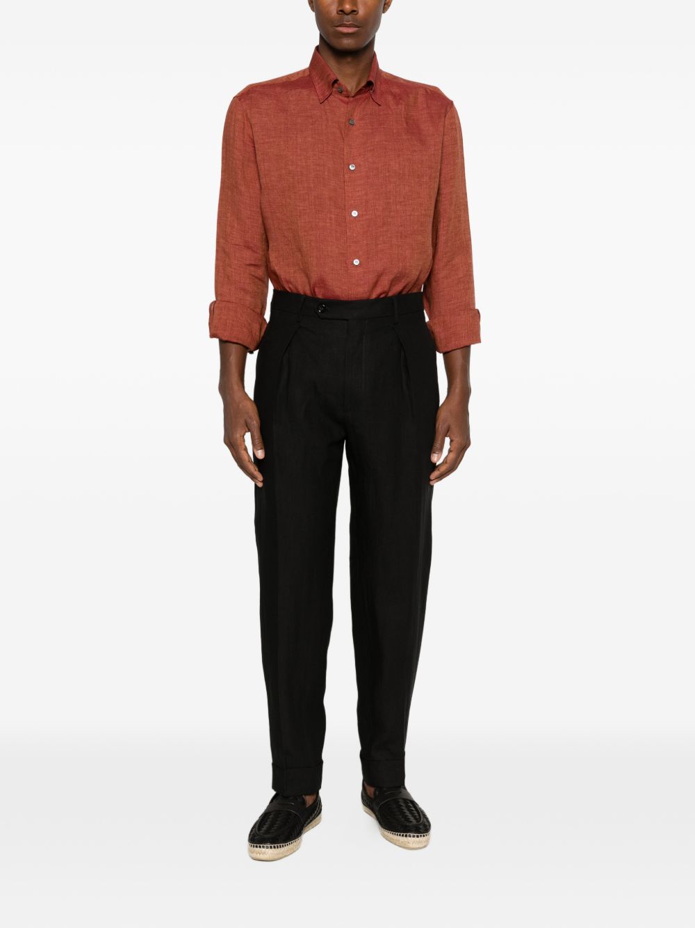 Brioni Men Linen Shirt BRIONI