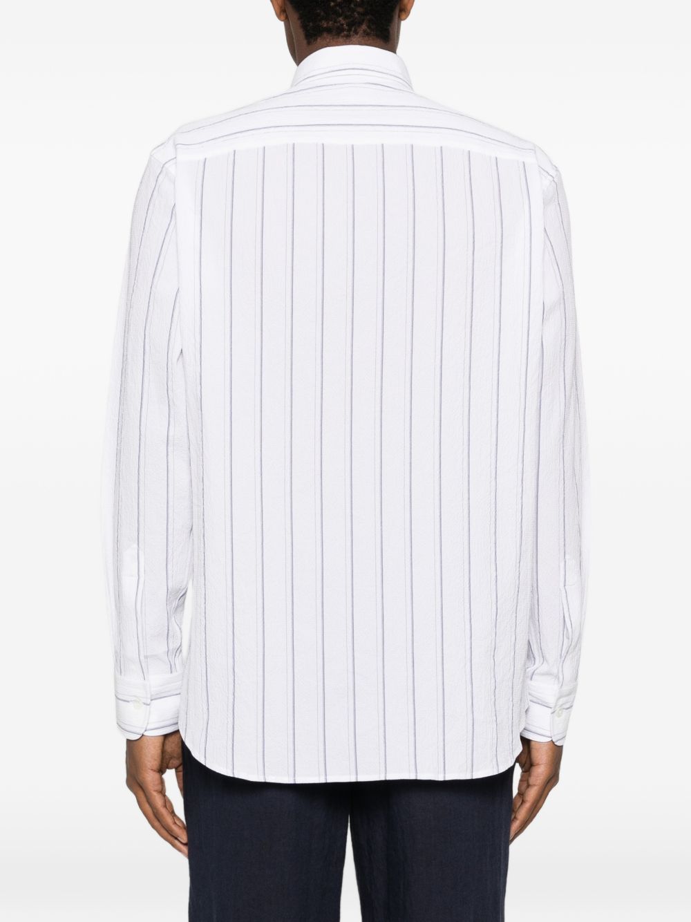 Brioni Men Striped Cotton Shirt BRIONI