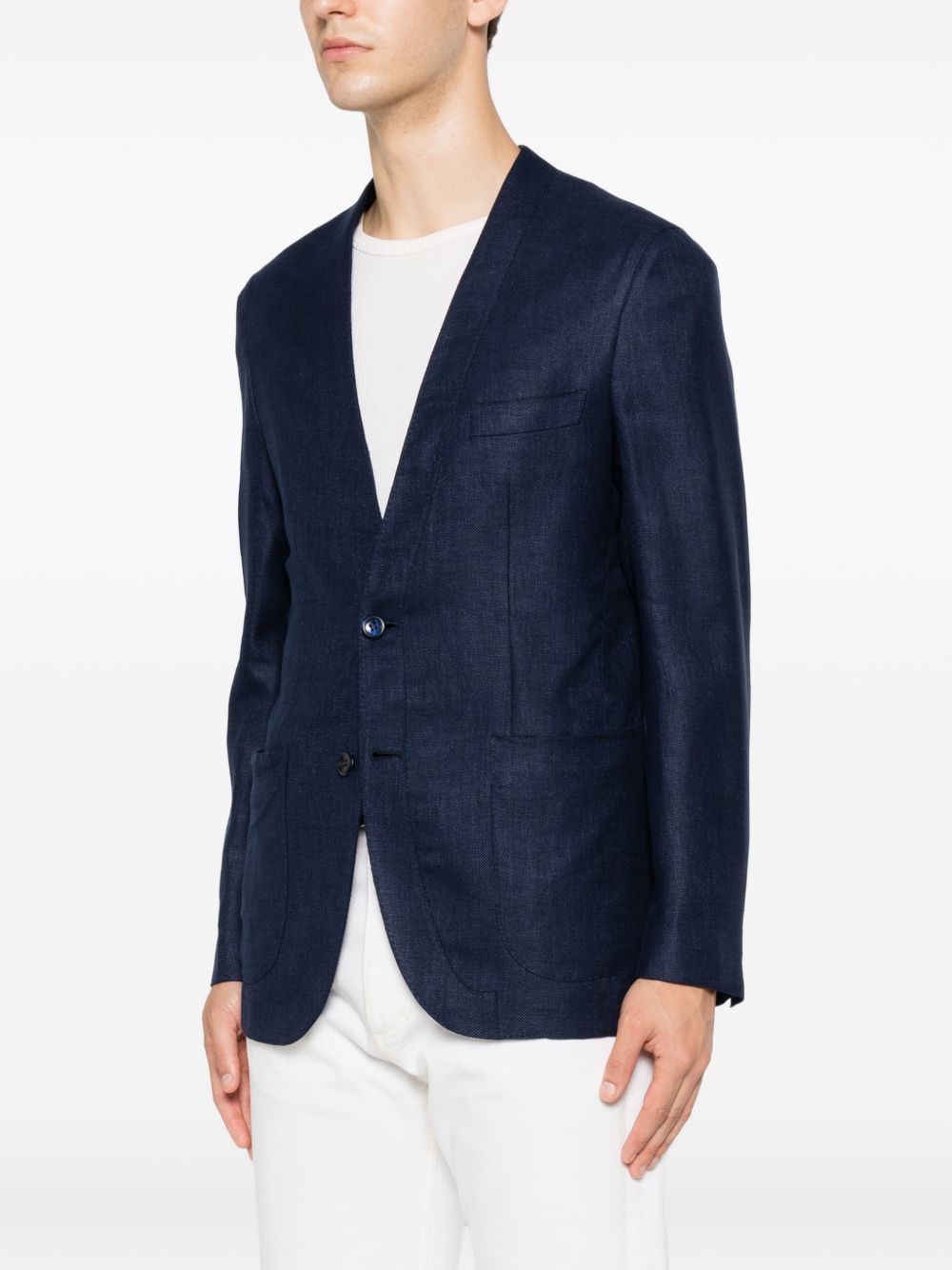 Brioni Men Linen And Silk Blend Jardigan BRIONI