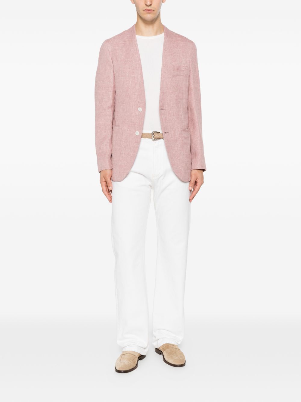 Brioni Men Linen And Silk Blend Jardigan BRIONI