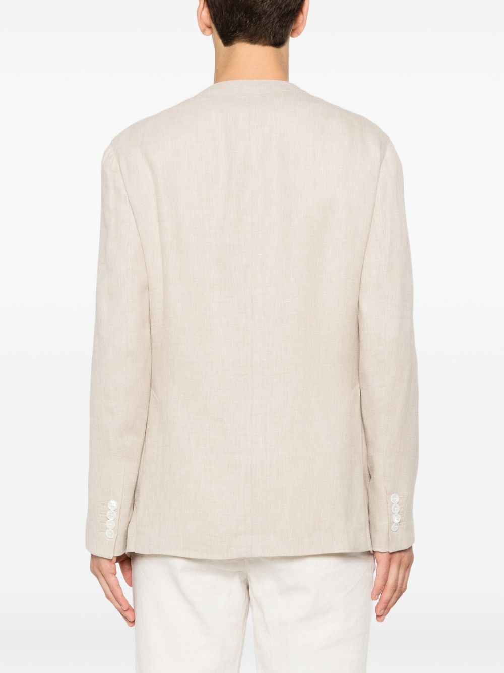 Brioni Men Linen And Silk Blend Jardigan BRIONI