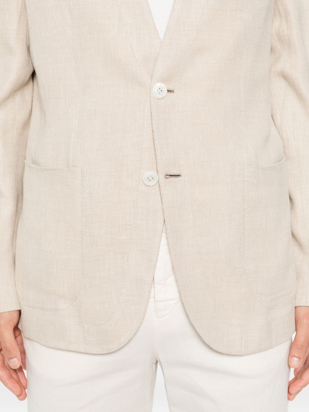 Brioni Men Linen And Silk Blend Jardigan BRIONI