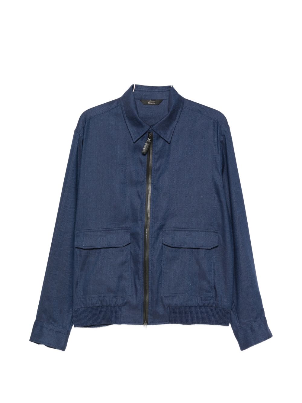 Brioni Men Linen And Wool Blouson Jacket BRIONI