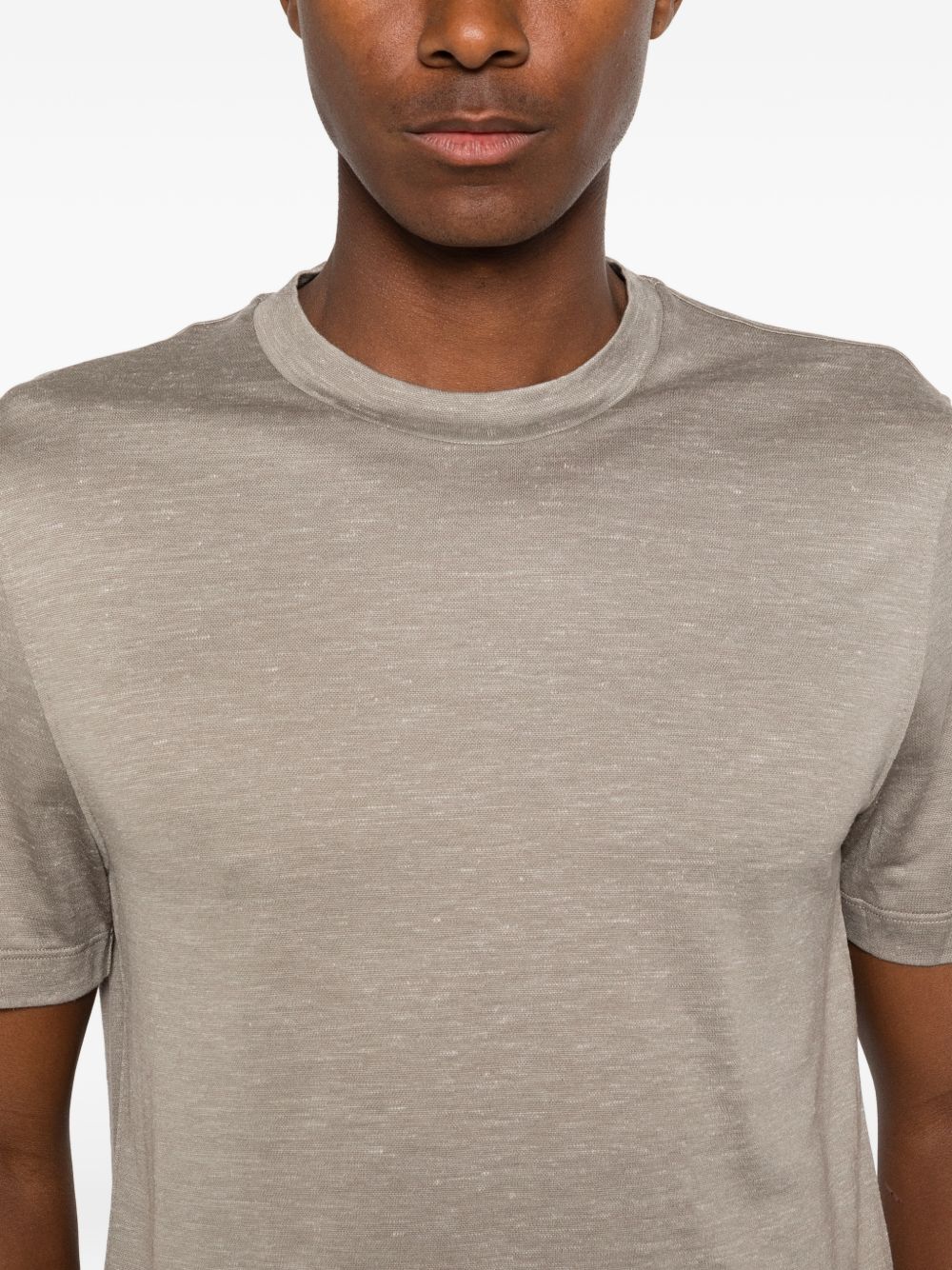 Brioni Men Silk And Cashmere Blend T-Shirt BRIONI