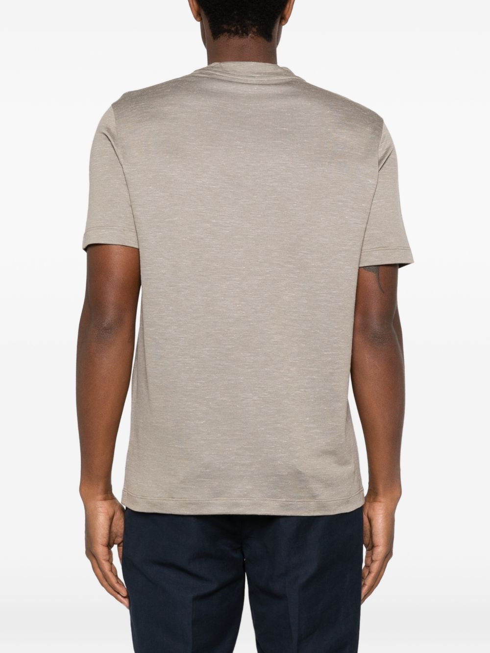 Brioni Men Silk And Cashmere Blend T-Shirt BRIONI
