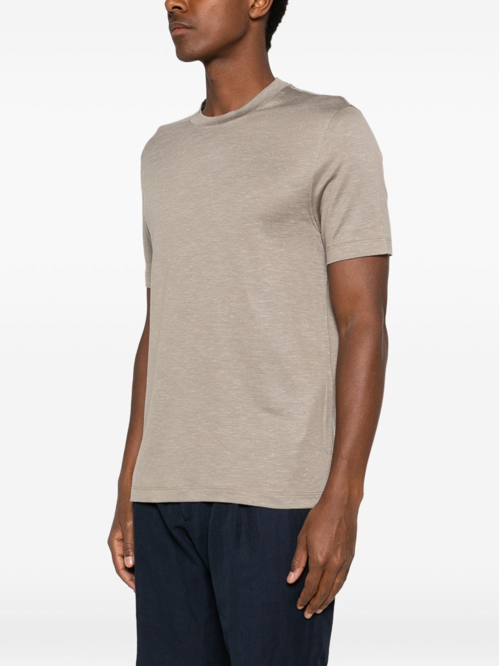 Brioni Men Silk And Cashmere Blend T-Shirt BRIONI