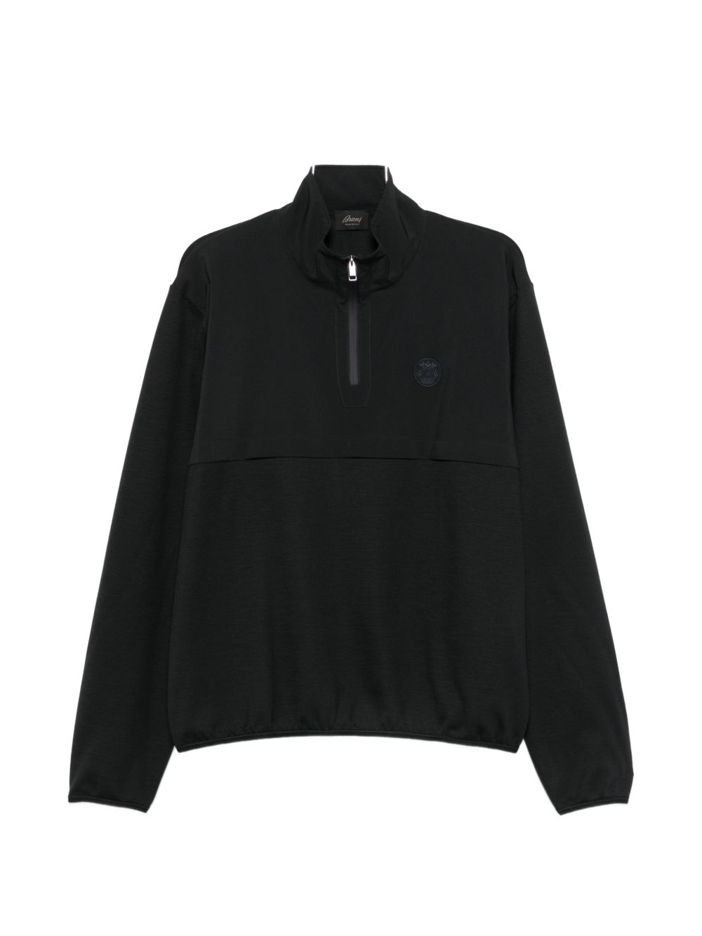 Brioni Men Wool Half-Zip High Neck Sweater BRIONI