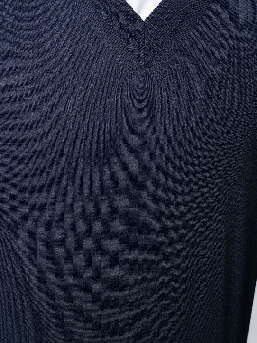 Brioni Men Wool Cashmere And Silk V-Necked Sweater BRIONI