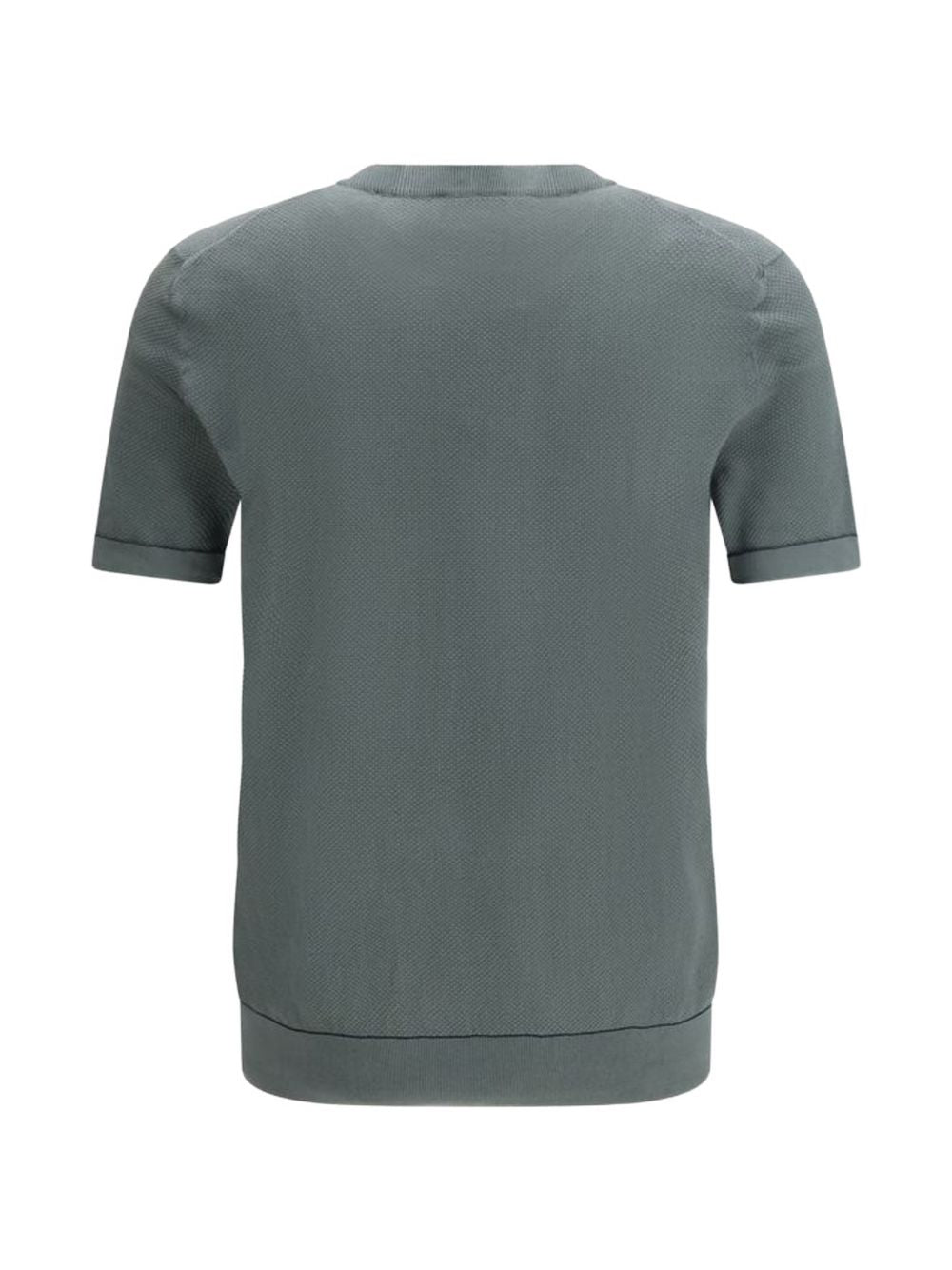 Brioni Men Piquet Cotton T-Shirt BRIONI