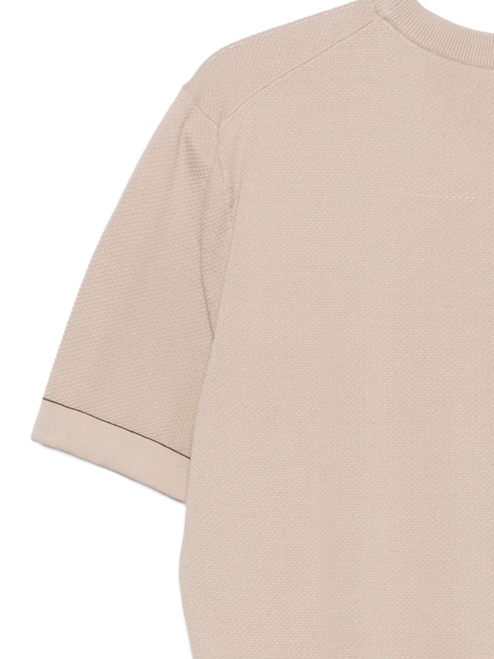 Brioni Men Piquet Cotton T-Shirt BRIONI