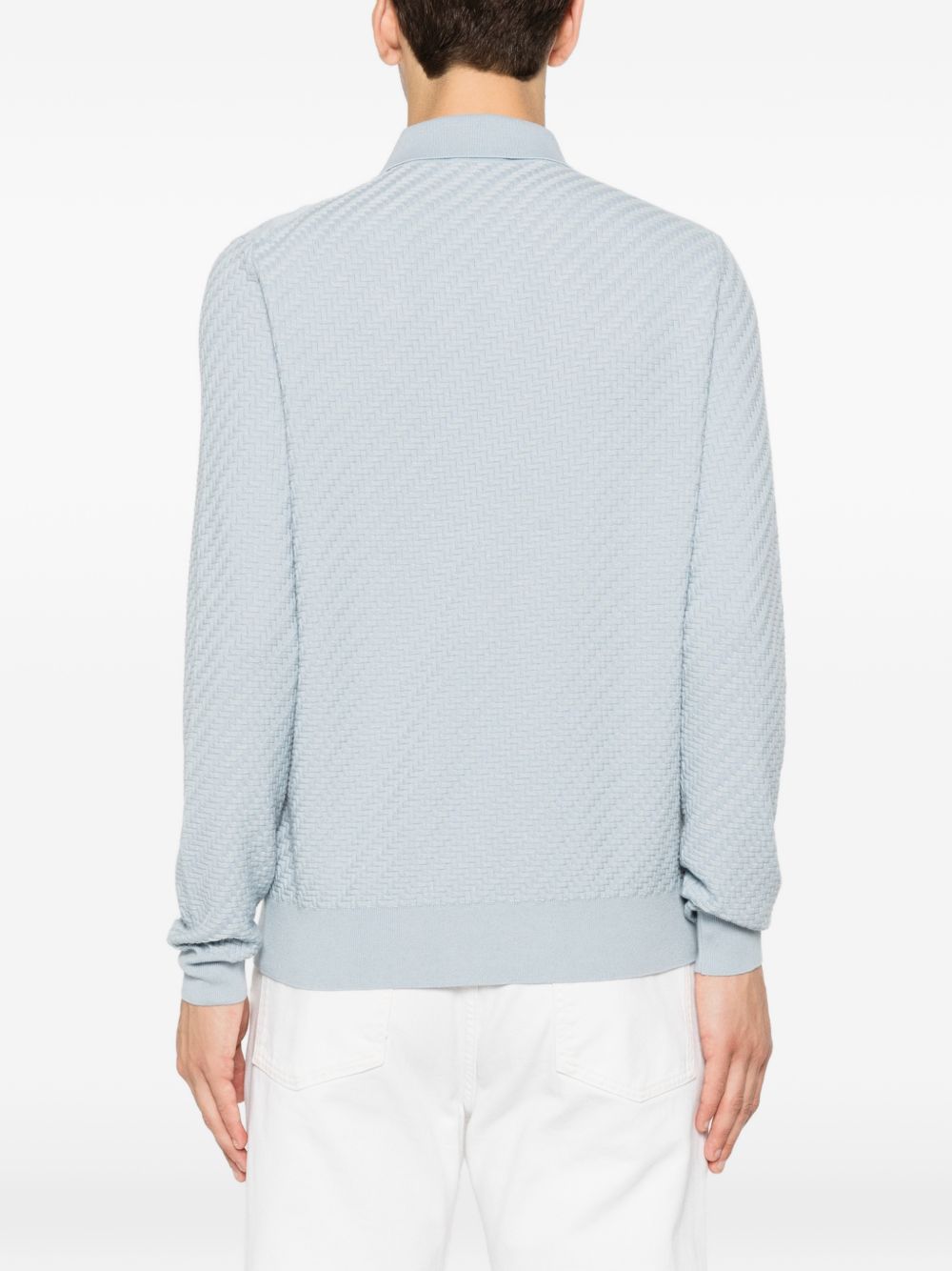 Brioni Men Cotton And Cashmere Polo Shirt BRIONI