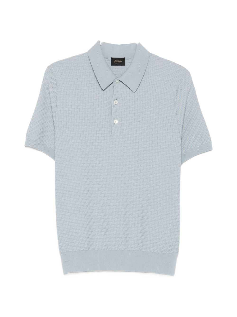 Brioni Men Cotton And Cashmere Polo Shirt BRIONI