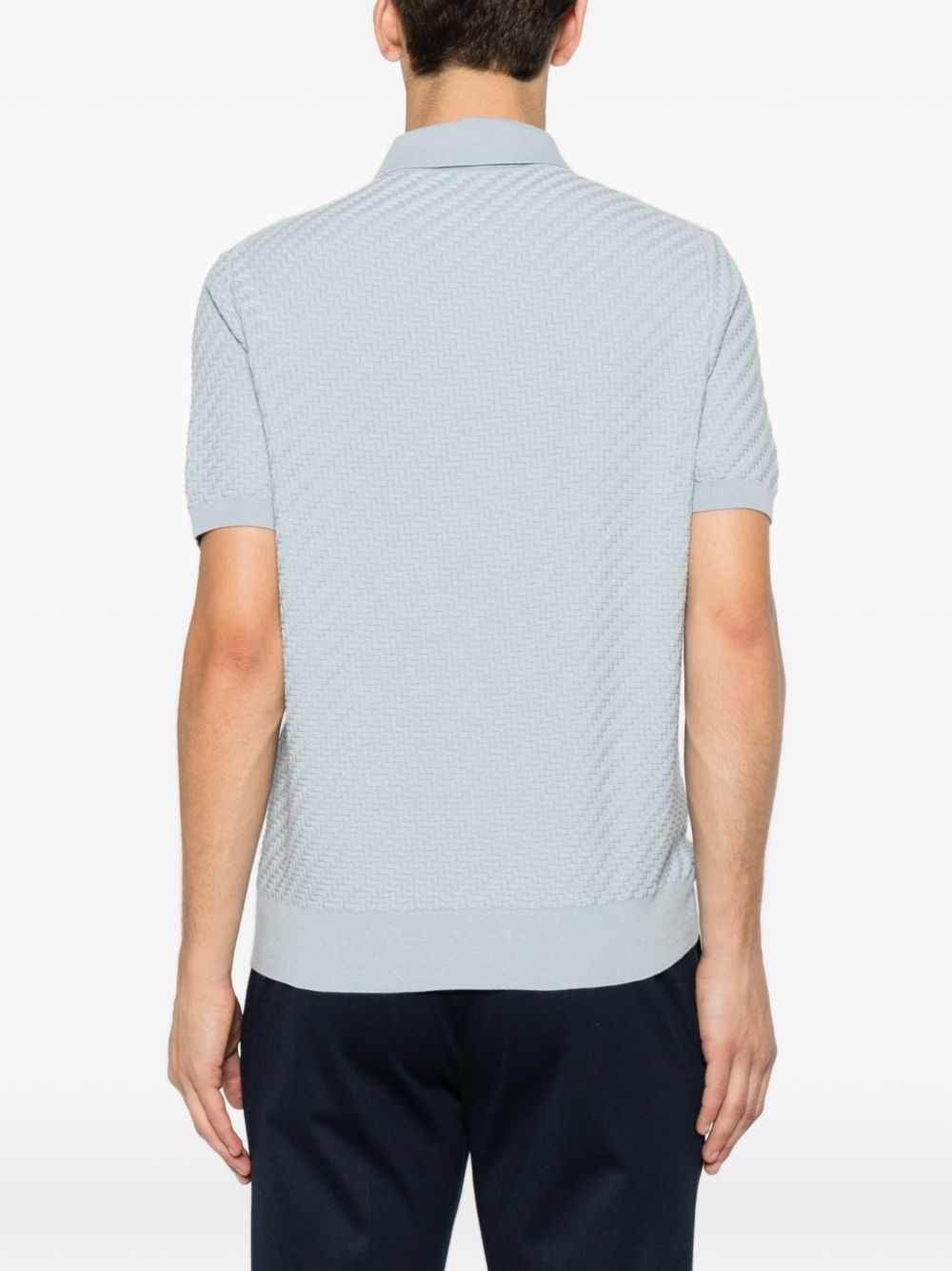 Brioni Men Cotton And Cashmere Polo Shirt BRIONI