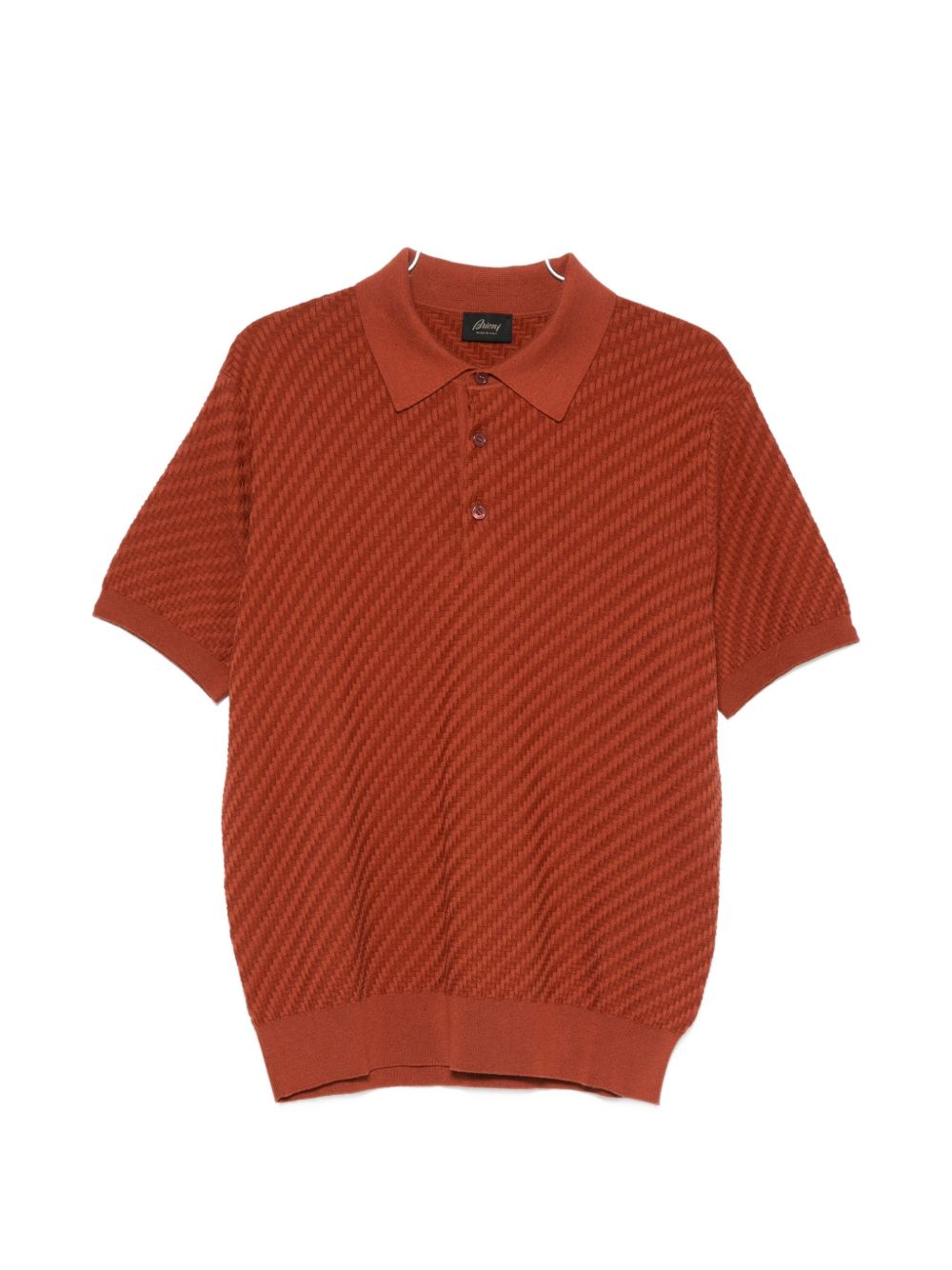 Brioni Men Cotton And Cashmere Polo Shirt BRIONI