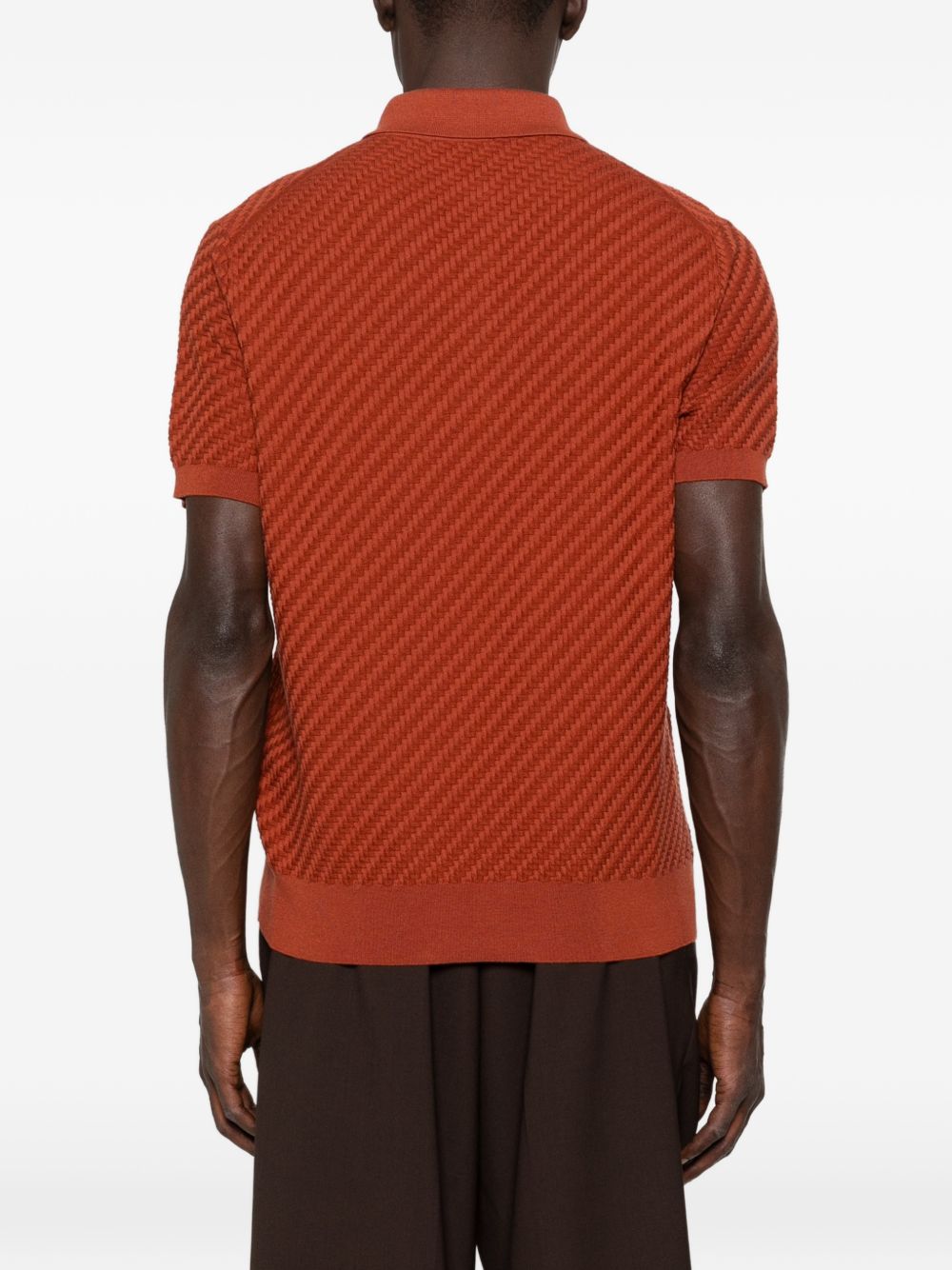 Brioni Men Cotton And Cashmere Polo Shirt BRIONI