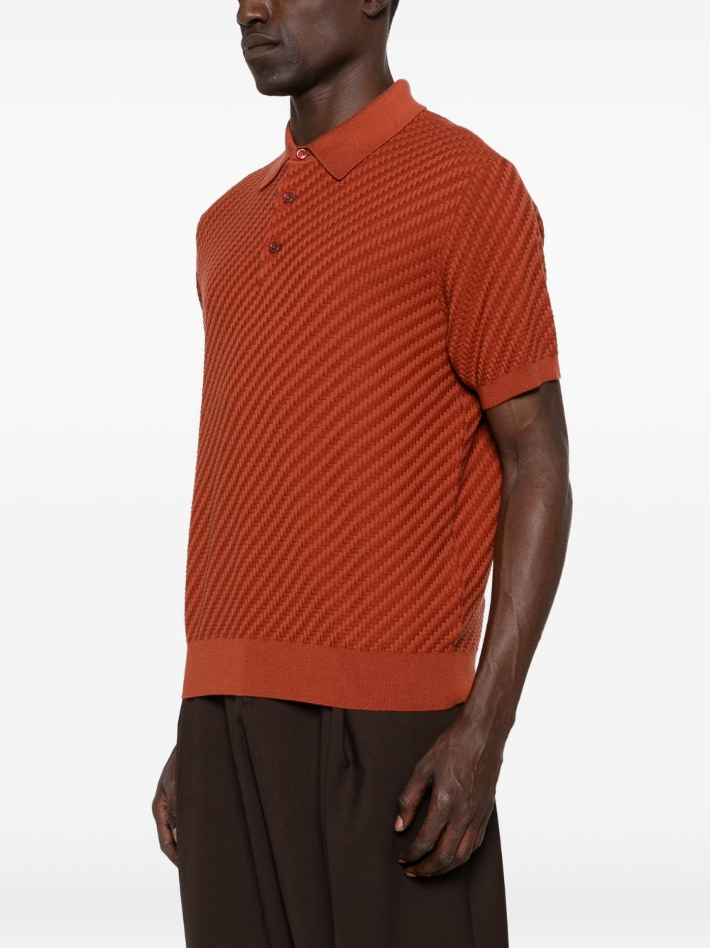 Brioni Men Cotton And Cashmere Polo Shirt BRIONI