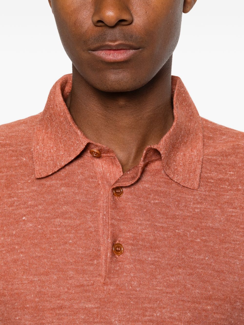 Brioni Men Cashmere And Silk Blend Polo Shirt BRIONI