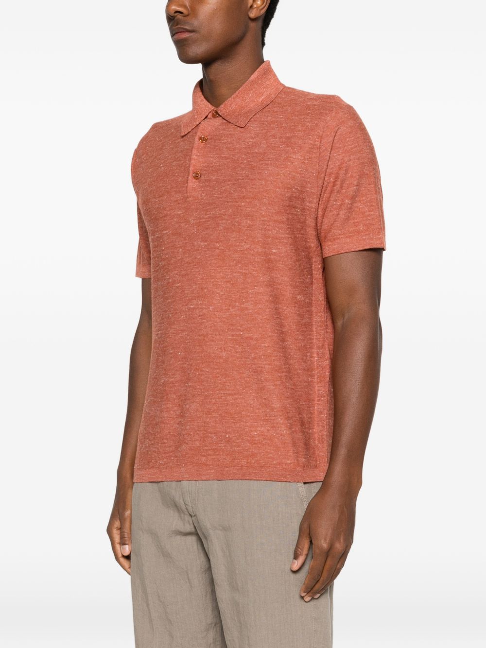 Brioni Men Cashmere And Silk Blend Polo Shirt BRIONI