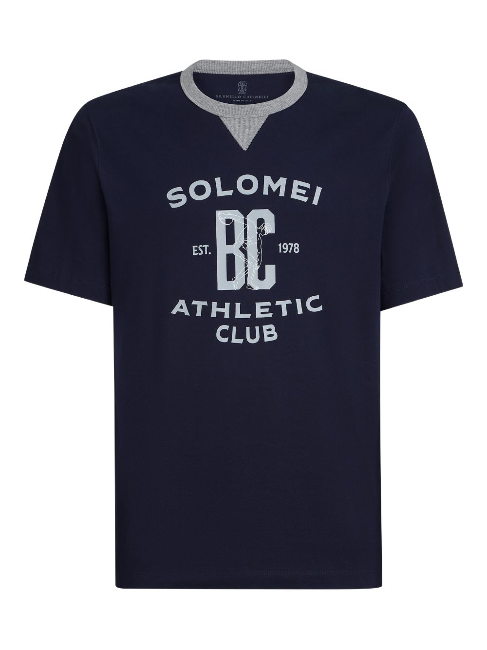 Brunello Cucinelli Men Logo Cotton T-Shirt BRUNELLO CUCINELLI