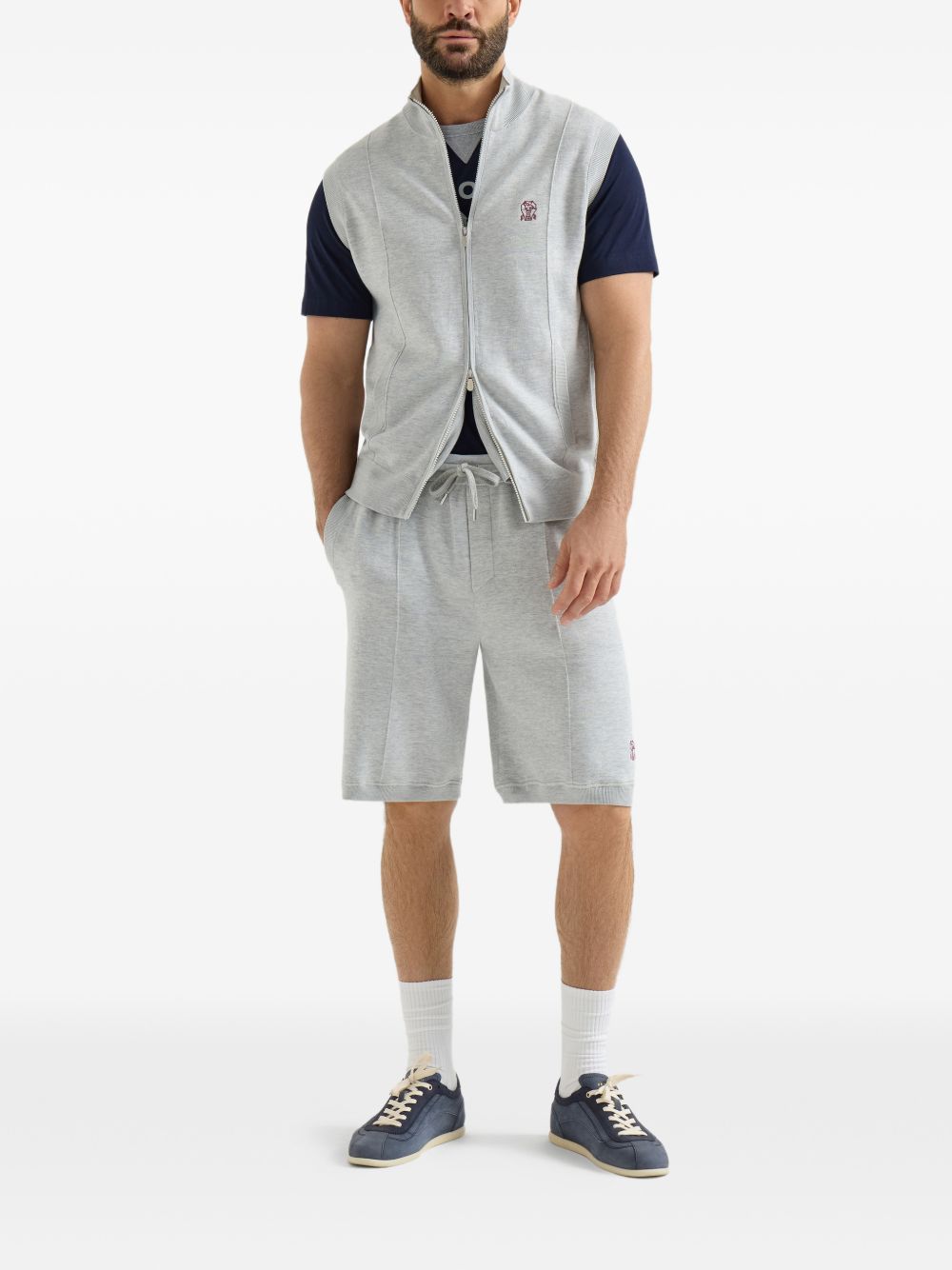 Brunello Cucinelli Men Logo Cotton T-Shirt BRUNELLO CUCINELLI