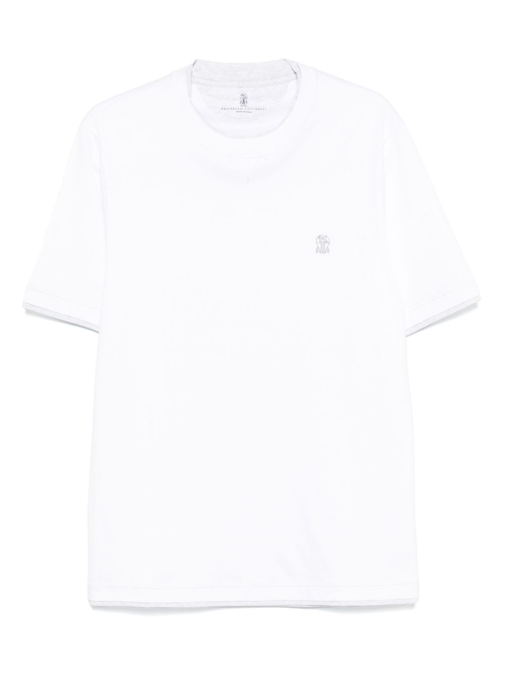 Brunello Cucinelli Men Logo Cotton T-Shirt BRUNELLO CUCINELLI