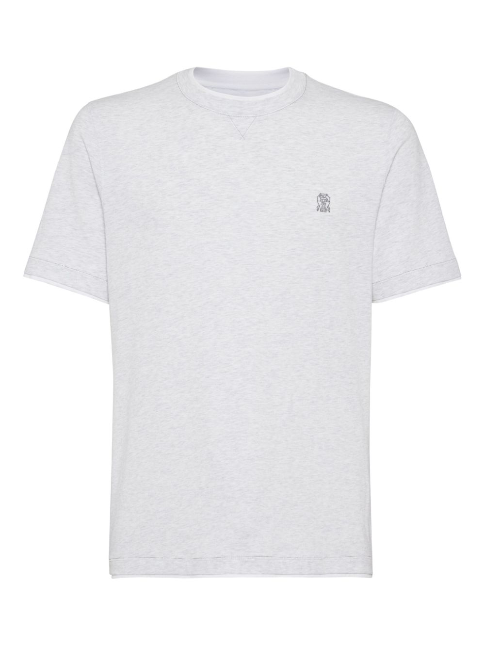Brunello Cucinelli Men Logo Cotton T-Shirt BRUNELLO CUCINELLI
