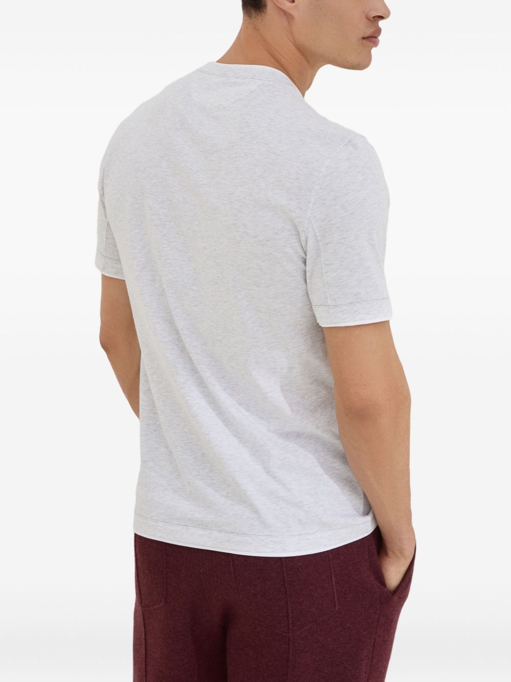 Brunello Cucinelli Men Logo Cotton T-Shirt BRUNELLO CUCINELLI