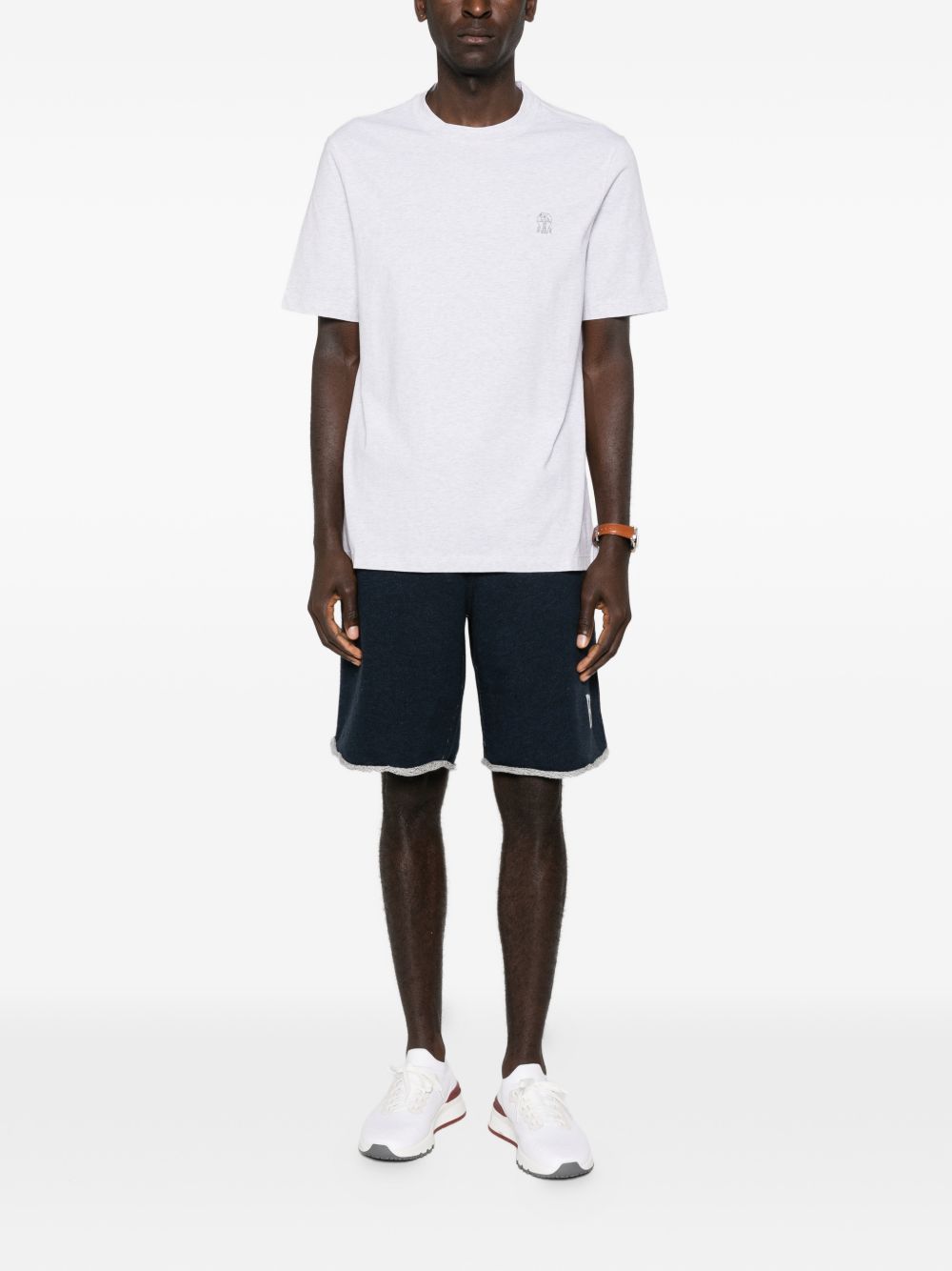 Brunello Cucinelli Men Logo Cotton T-Shirt BRUNELLO CUCINELLI