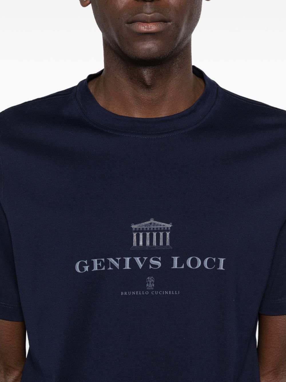Brunello Cucinelli Men Logo Cotton T-Shirt BRUNELLO CUCINELLI