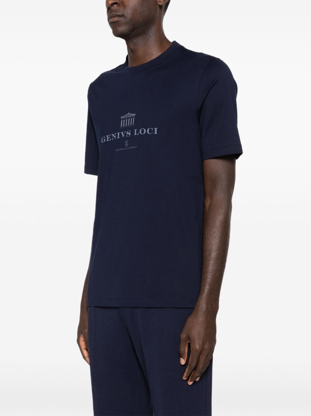 Brunello Cucinelli Men Logo Cotton T-Shirt BRUNELLO CUCINELLI