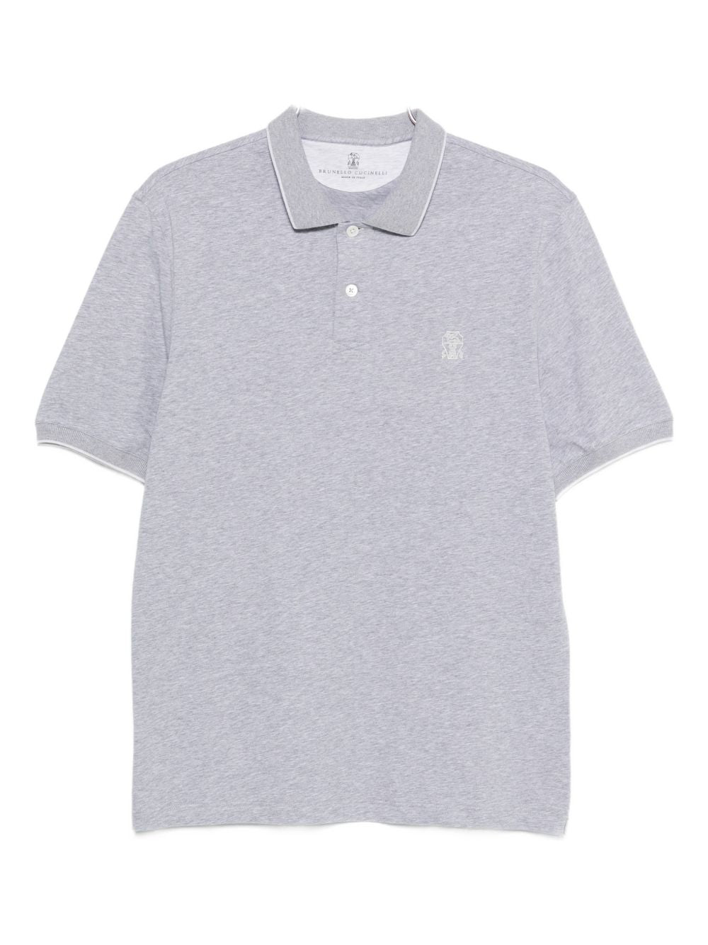 Brunello Cucinelli Men Logo Cotton Polo Shirt BRUNELLO CUCINELLI