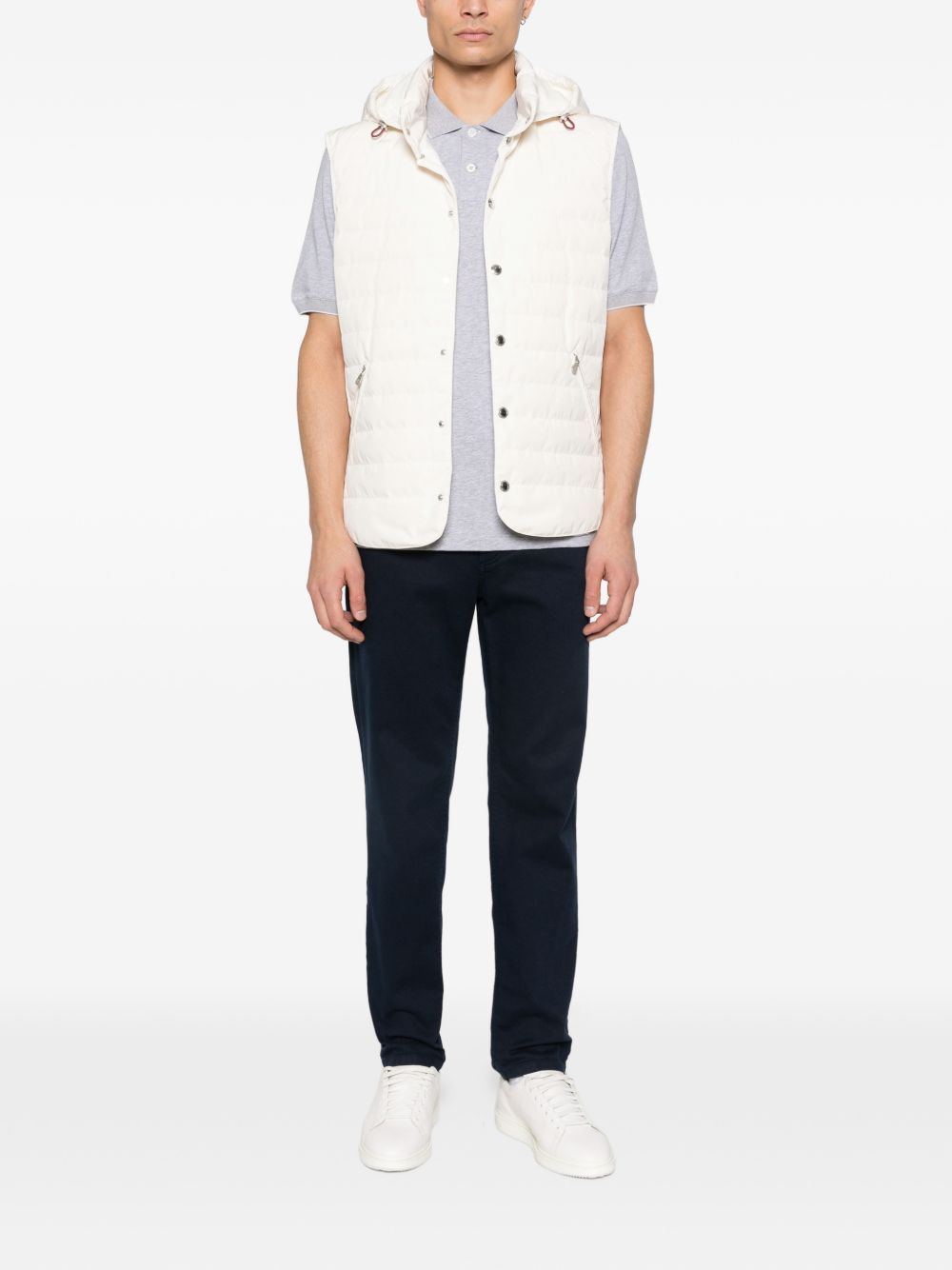 Brunello Cucinelli Men Logo Cotton Polo Shirt BRUNELLO CUCINELLI