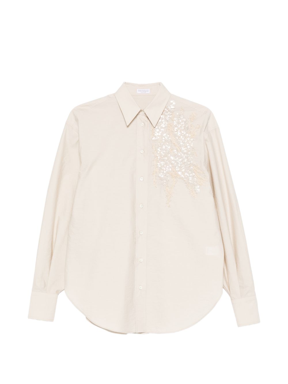 Brunello Cucinelli Women Embroidered Cotton Shirt