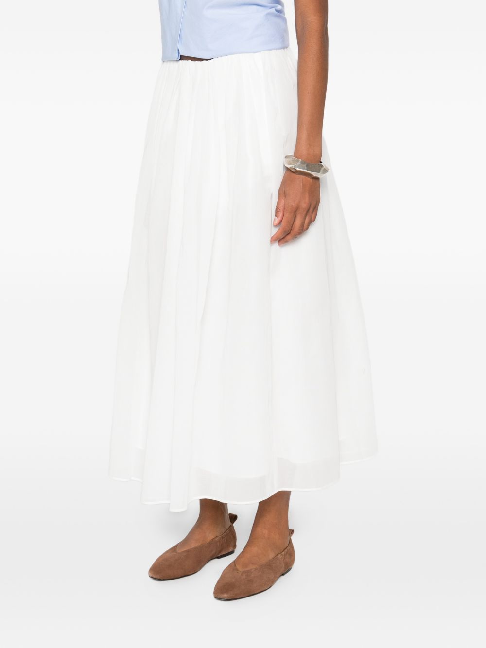 Brunello Cucinelli Women Cotton Long Skirt