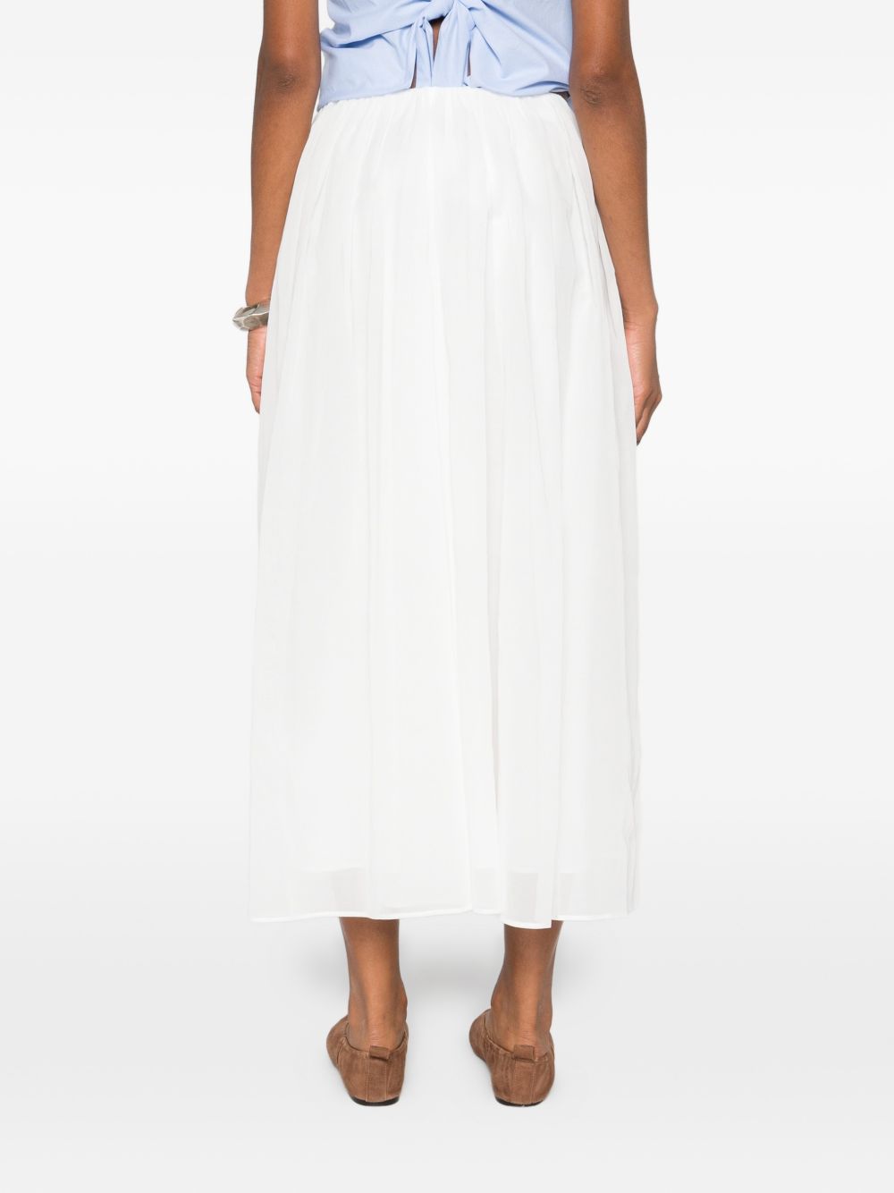 Brunello Cucinelli Women Cotton Long Skirt